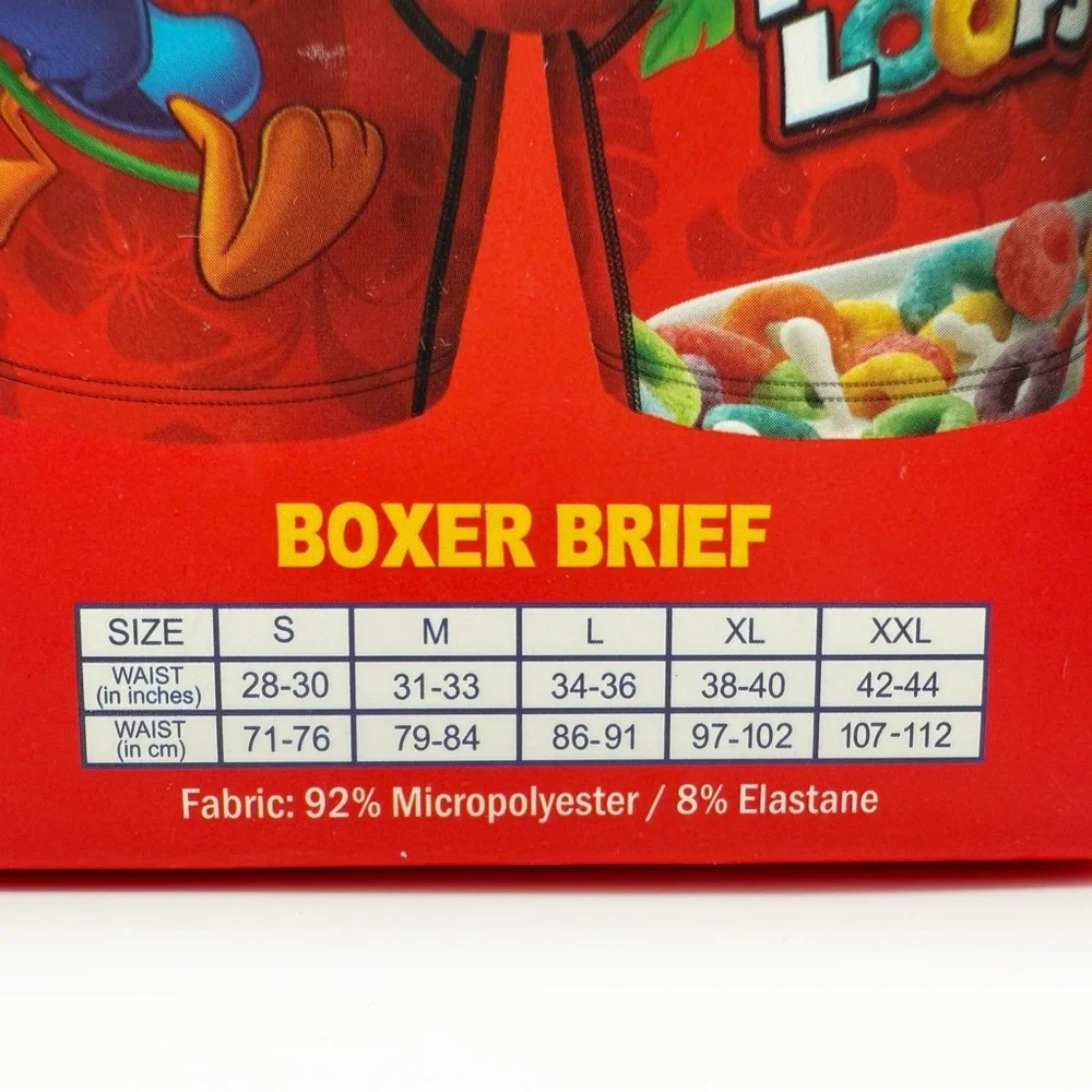 Froot Loops Cereal Swag Boxer Briefs Underwear Mens Size Large Fun Novelty Gift